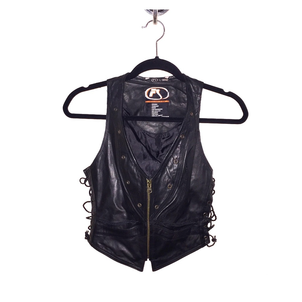 Leather vest